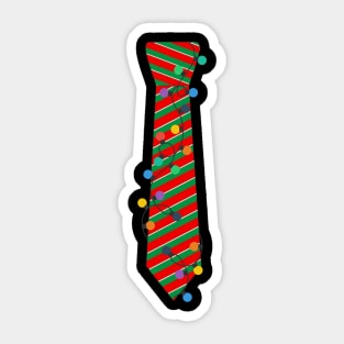 MY CHRISTMAS LIGHTS TIE Pajama Xmas Halloween Funny Sticker